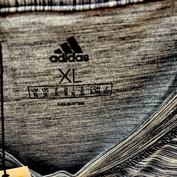 Adidas poly  tech tee navy melange brand new - Picture 3 of 3